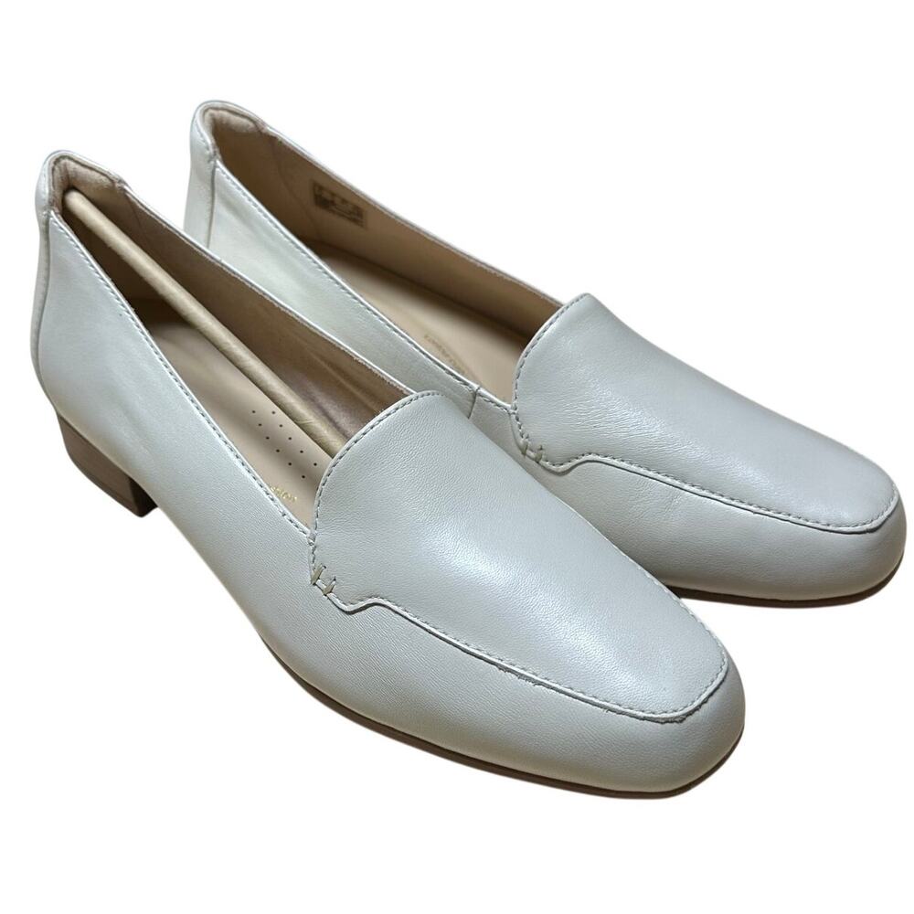 Clarks Krystine Lily Cream Leather Loafer Women's Size 11M New In Box
